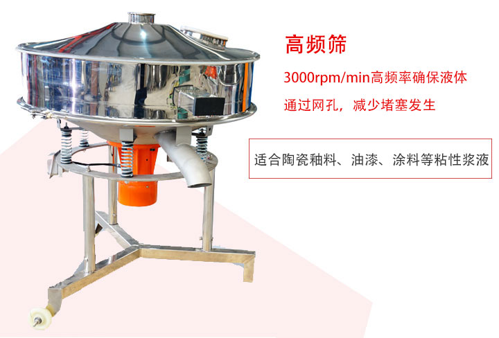 該產品是針對漿液過濾設計的一種高頻篩分機。